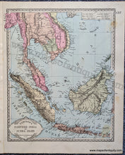 Load image into Gallery viewer, 1888 - Double-Sided Sheet With Multiple Maps: Centerfold Tunison’s Africa ; Versos: Farther India