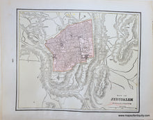 Load image into Gallery viewer, 1892 - Alexandria (Egypt) A Map Of Cyprus Verso: Jerusalem Antique Genuine Printed-Color