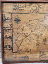 Load image into Gallery viewer, Genuine-Antique-Pictorial-Map-Map-of-Town-of-Milton-1937-Claretta-Pope-Higgins-Maps-Of-Antiquity