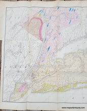 Load image into Gallery viewer, Genuine-Antique-Geological-Map-Geological-Map-of-Long-&-Staten-Islands-with-the-Environs-of-New-York-1842-W.W.-Mather-Maps-Of-Antiquity