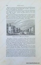 Load image into Gallery viewer, Genuine-Antique-Illustration-Eastern-view-in-Main-street,-Palmyra-(NY)-with-verso-Eastern-entrance-into-Lyons-(NY)-1841-Barber-Maps-Of-Antiquity