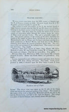 Load image into Gallery viewer, Genuine-Antique-Illustration-Southern-view-of-Clyde,-with-verso-Northern-view-of-Whitehall-(NY)-1841-Barber-Maps-Of-Antiquity