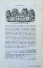 Load image into Gallery viewer, Genuine-Antique-Illustration-East-view-of-Peekskill-(NY)-with-verso-of-the-residence-of-the-late-Chief-Justice-Jay,-Bedford-(NY)-1841-Barber-Maps-Of-Antiquity