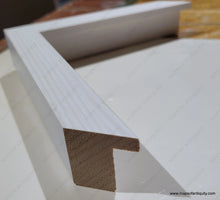 Load image into Gallery viewer, Custom-Conservation-Framing-White-Frame-with-wood-grain,-for-Large-Pieces,-16-x-20-to-20-x-26-inches--Custom-Maps-Of-Antiquity