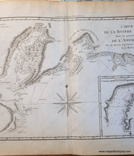 Load image into Gallery viewer, 1787 - Carte De La Riviere Cook Dans Partie N.o. L’amerique. Antique Map Genuine