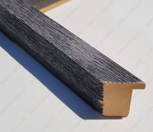 Load image into Gallery viewer, Tall Driftwood Style Frame Blue Color For Medium Pieces 12 X 14 To 16 20 Inches - Antique Custom