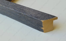 Load image into Gallery viewer, Tall Driftwood Style Frame Blue Color For Medium Pieces 12 X 14 To 16 20 Inches - Antique Custom