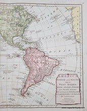 Load image into Gallery viewer, 1786 - America North and South and the West Indies; with the Atlantic, Aethiopic and Pacific Oceans… - Antique Map