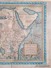 Load image into Gallery viewer, 1590 - Africa - Presbiteri Johannis, Sive, Abissionorum Imperii Descriptio - Antique Map