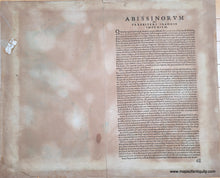 Load image into Gallery viewer, 1590 - Africa - Presbiteri Johannis, Sive, Abissionorum Imperii Descriptio - Antique Map