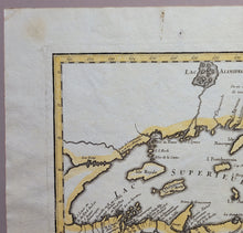 Load image into Gallery viewer, 1755 - Great Lakes - Partie Occidentale de la Nouvelle France ou du Canada - Antique Map