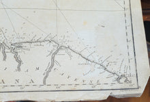 Load image into Gallery viewer, 1807 - A New Chart of the Caribbean Sea and Isles Including the Coast of Guayana---Accurately drawn from the Authentic Documents by R. Blachford - Antique Chart