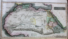 Load image into Gallery viewer, 1815 - North Africa And South Antique Map Genuine Hand-Colored