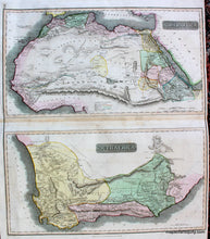 Load image into Gallery viewer, Antique-Hand-Colored-Map-North-Africa-and-South-Africa-Africa--1815-Thomson-Maps-Of-Antiquity