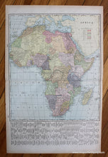 Load image into Gallery viewer, Antique-Printed-Color-Map-Africa-verso:-Northwest-Africa-Morocco-Algeria-and-Tunis-and-Northeast-Africa-Egypt-Abyssinia-Eritrea-and-Egyptian-Soudan-Africa-Africa-General-North-Africa-1900-Cram-Maps-Of-Antiquity