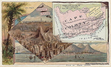Load image into Gallery viewer, Antique-Map-Chromolithograph-Print-Vignettes-Card-Cape-Colony-South-Africa-Arbuckle-1890-1890s-1800s-Late-19th-Century-Maps-of-Antiquity