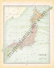 Load image into Gallery viewer, 1894 - Afghanistan Beloochistan Etc. Verso: Japan Antique Map Genuine Printed-Color