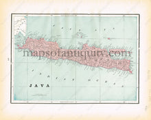 Load image into Gallery viewer, Antique-Printed-Color-Map-Java-verso:-East-Indies-Asia-Southeast-Asia-&-Indonesia-1894-Cram-Maps-Of-Antiquity
