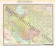 Load image into Gallery viewer, 1900 - Central Asia Comprising Turkestan Afghanistan Baluchistan And N.w. India Verso: Persia