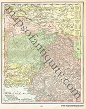 Load image into Gallery viewer, Antique-Printed-Color-Map-Central-Asia-comprising-Turkestan-Afghanistan-Baluchistan-and-N.W.-India-verso:-Persia-Asia--1900-Cram-Maps-Of-Antiquity