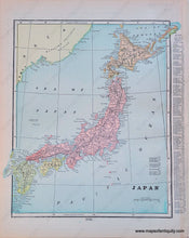 Load image into Gallery viewer, 1900 - China Verso: Japan Antique Map Genuine Printed-Color