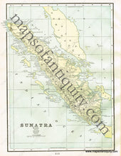 Load image into Gallery viewer, 1900 - Philippine Islands Verso: Java And Sumatra Antique Map Genuine Printed-Color