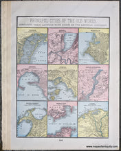 Load image into Gallery viewer, 1892 - Asia; Versos: Principal Cities Of The Old World Central Asia Antique Chart Genuine