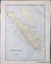 Load image into Gallery viewer, 1892 - Java; Verso: Sumatra Antique Chart Genuine Printed-Color Comparative