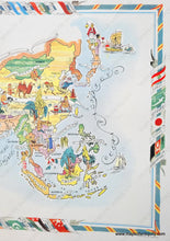 Load image into Gallery viewer, Genuine-Antique-Printed-Color-Pictorial-Map-Asie-1951-Jacques-Liozu-Maps-Of-Antiquity