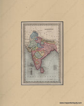Load image into Gallery viewer, 1833 - India Hindoostan Antique Map Genuine