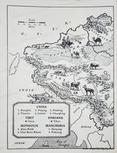 Load image into Gallery viewer, Genuine-Vintage-Map-China-Tibet-Sinkian-Mongolia-Machuria-1962-J-B-Lippincott-Company-Maps-Of-Antiquity