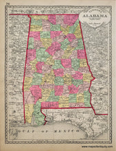Load image into Gallery viewer, 1887 - Tunison’s Texas & Indian Territory Antique Map Genuine Hand-Colored