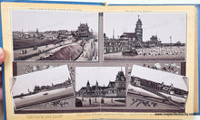 Load image into Gallery viewer, A vintage multi-panel photographic print or album page featuring black and white historical cityscape photographs, including bridges, buildings, and street scenes, all relating to Martha's Vineyard.