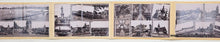 Load image into Gallery viewer, A vintage multi-panel photographic print or album page featuring black and white historical cityscape photographs, including bridges, buildings, and street scenes, all relating to Martha's Vineyard.