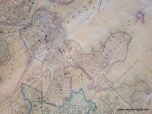 Load image into Gallery viewer, Genuine-Antique-Wall-Map-Map-of-Boston-and-its-Vicinity-1859-Walling-Baker-Maps-Of-Antiquity