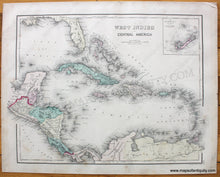 Load image into Gallery viewer, Antique-Map-West-Indies-and-Central-America