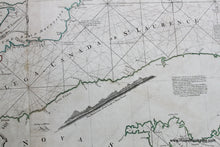 Load image into Gallery viewer, 1775 - An Exact Chart Of The River St. Lawrence From Fort Frontenac To Island Anticosti Shewing
