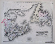 Load image into Gallery viewer, 1884 - Provinces Of Ontario And Quebec Map The Territory Alaska (Russian America) Ceded By Russia