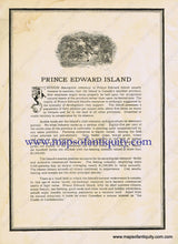Load image into Gallery viewer, 1929 - Animated Map Of Prince Edward Island Antique Pictorial Genuine Printed-Color
