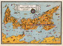 Load image into Gallery viewer, Antique-Printed-Color-Pictorial-Map-Animated-Map-of-Prince-Edward-Island-North-America-Canada-1940s-Arthur-Edward-Elias-Maps-Of-Antiquity