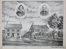 Load image into Gallery viewer, 1881 - The Beebe Plain Advent Camp Grounds Instituted 1874 Incorporated 1875 Antique Print Genuine