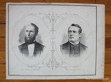 Load image into Gallery viewer, Antique-Printed-Color-Map-Portraits-of-Honorable-Canadians-of-Note-North-America-Canada-1881-Belden-Maps-Of-Antiquity