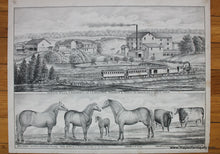 Load image into Gallery viewer, 1881 - Illustration Of Properties In Canada Antique Print Genuine