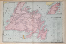 Load image into Gallery viewer, Antique-Printed-Color-Map-Map-of-The-City-of-Quebec-verso:-Newfoundland-North-America-Canada-1903-Cram-Maps-Of-Antiquity