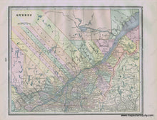 Load image into Gallery viewer, 1892 - Ontario Verso: Quebec Antique Map Genuine Printed-Color