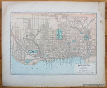 Load image into Gallery viewer, Antique-Map-Canada-Toronto-Ontario-City-Hunt-&-Eaton-1892-1890s-1800s-Late-19th-Century-Maps-of-Antiquity
