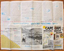 Load image into Gallery viewer, 1950S - Cape Breton The Isle Royale Antique Map Genuine Printed-Color Folding Pictorial