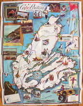 Load image into Gallery viewer, Antique-Printed-Color-Folding-Pictorial-Map-Cape-Breton-The-Isle-Royale-c.-1950s-Frank-Keating-The-Cape-Breton-Tourist-Association-1900s-20th-century-Maps-of-Antiquity