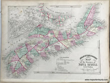 Load image into Gallery viewer, 1875 - Sheet With Three Maps: Centerfold- Map Of The Province Manitoba / Verso Maps- New Brunswick;