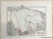 Load image into Gallery viewer, 1875 - Sheet With Three Maps: Map Of The Province Ontario / Eastern Part Algoma District On North